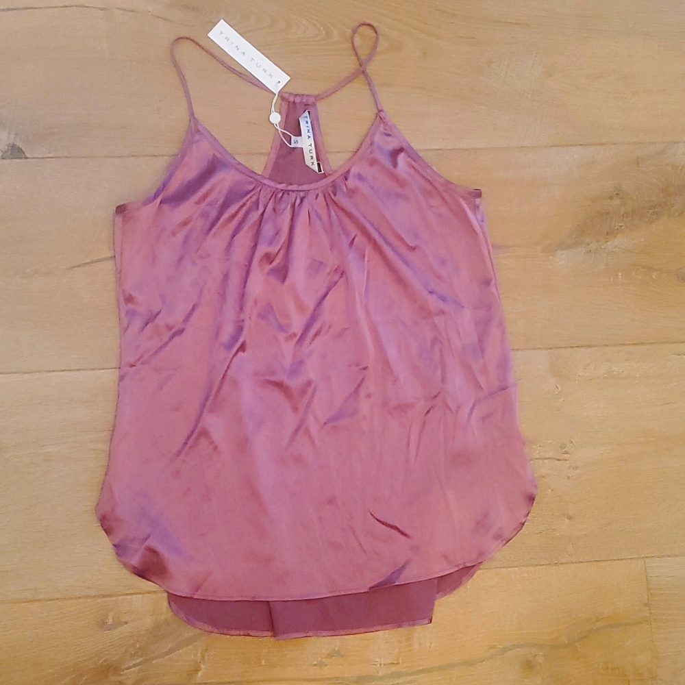 Trina Turk NWT Lilac silk camisole size S